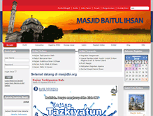 Tablet Screenshot of masjidbi.org
